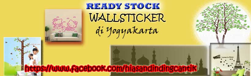 Ready stock wallsticker di yogyakarta  Cara Mudah Murah 